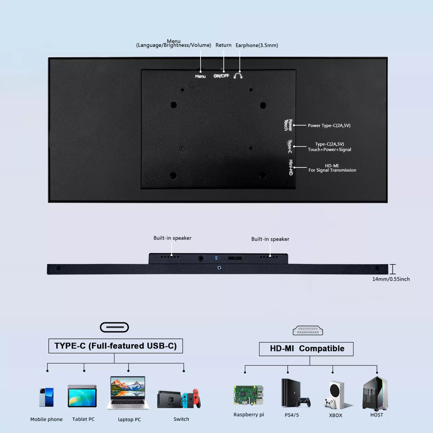 Luxiview™ Écran TV Portable
